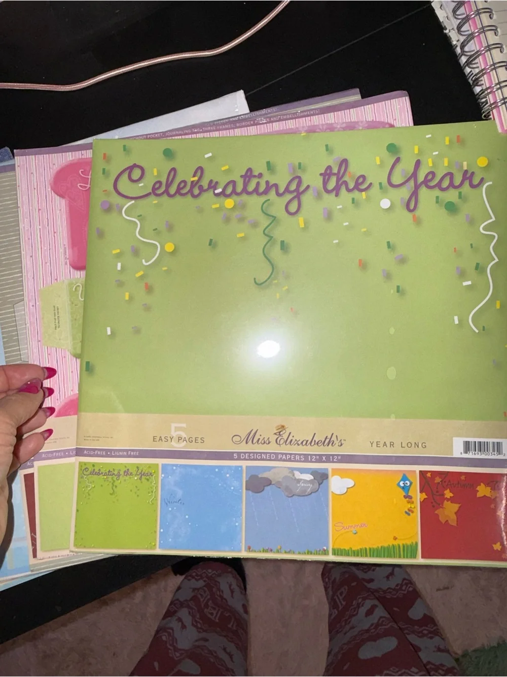 Assorted Decorative Party Invitation and Cardstock Pack - Multicolor scrapbook